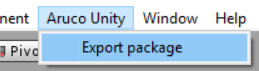 Export ArucoUnity package