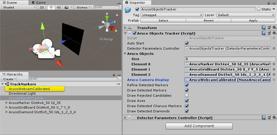 Tracker configuration